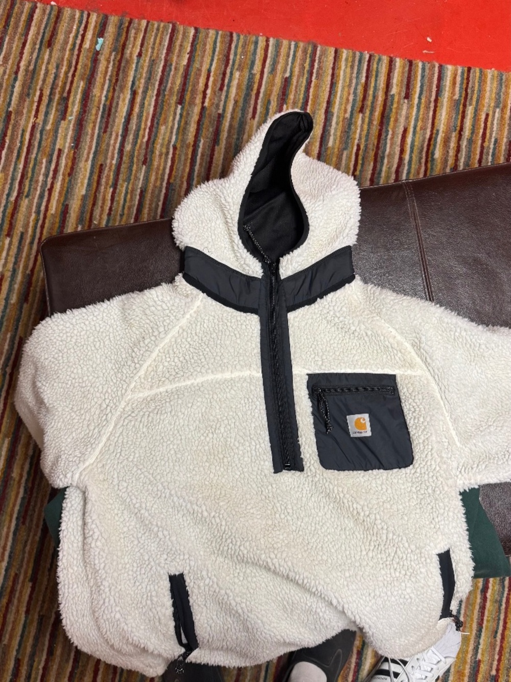 Carhartt WIP prentis pullover fleece with hood